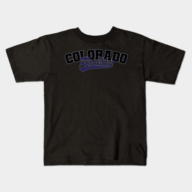 Colorado Rockies Kids T-Shirt by Nagorniak